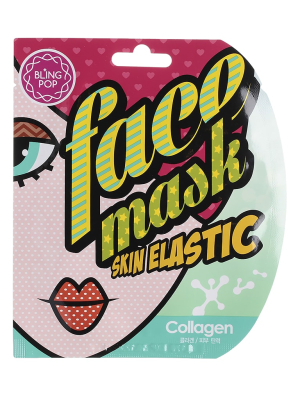 Маска д/лица тканевая BLING POP COLLAGEN SKIN GELL MASK 25мл