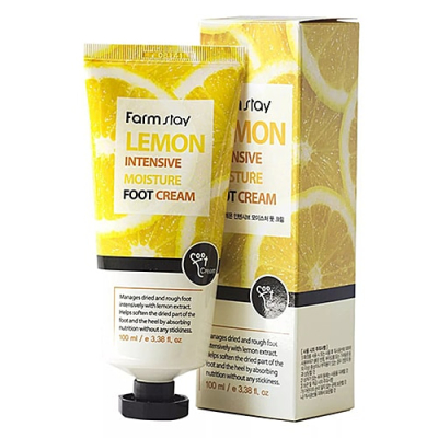 Крем д/ног увлажняющий с экстрактом лимона Farmstay Lemon Intensive Moisture Foot Cream 100мл