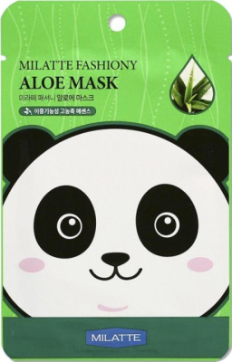 Маска на тканевой основе д/лица с экстрактом алоэ MILATTE FASHIONY ALOE MASK SHEET (Renewal) 21гр