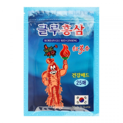 DAEJEON Пластыри для тела KOREAN GLU RED GINSENG набор 25шт