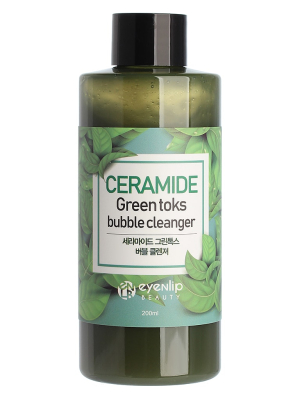 Пенка кислородная д/умывания CERAMIDE GREEN TOKS BUBBLE CLEANSER 200мл