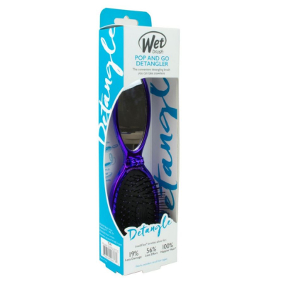 Wet Brush Расчёска для спутанных волос мини раскладная BWR823ECPU, фиолетовый