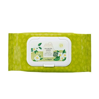 Салфетки для лица очищающие влажные Healing Tea Garden Greentea Cleansing Tissue