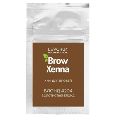 BrowXenna Хна для бровей, блонд №204, 6 г