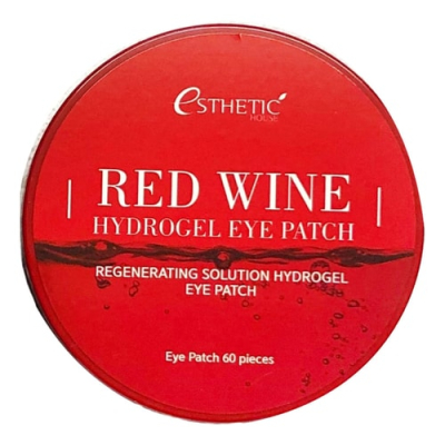 Esthetic House Патчи гидрогелевые с экстрактом красного вина - Red wine hydrogel eye patch, 60шт