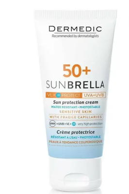 Солнцезащитный крем SPF 50+ для чувствительной кожи, 50 мл