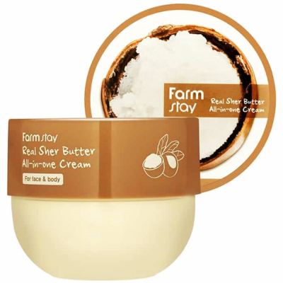 Многофункциональный крем с маслом ши FarmStay Real Shea Butter All-In-One Cream 300 мл