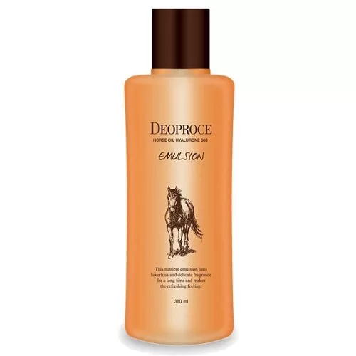 Эмульсия для лица с гиалуроновой кислотой и лошадиным жиром Deoproce Horse Oil Hyalurone 380 Emulsion