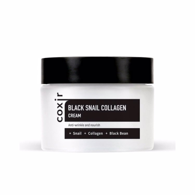 Крем для лица антивозрастной питательный с муцином черной улитки Black Snail Collagen Cream