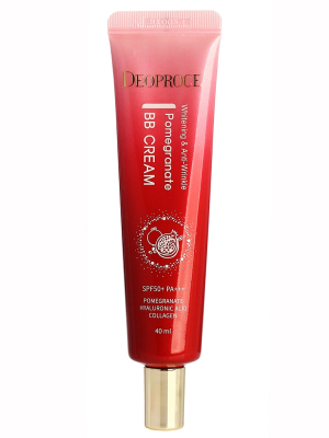 Крем ББ с экстрактом граната DEOPROCE WHITENING AND ANTI-WRINKLE POMEGRANATE BB CREAM SPF50+PA+++ 40мл