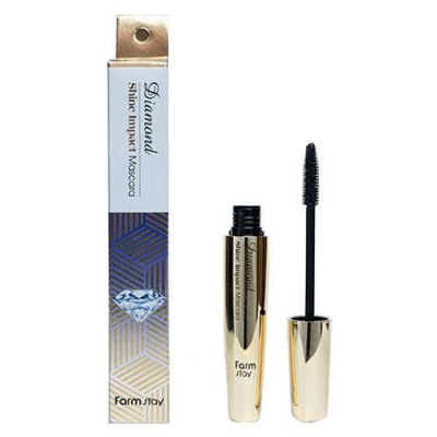 Тушь ультрачерная для объема ресниц Diamond Shine Impact Mascara, 12g