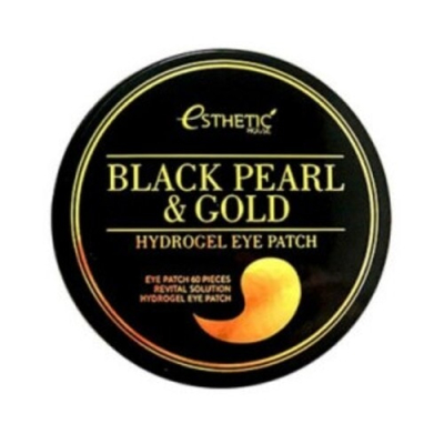 Esthetic House Патчи с черным жемчугом и золотом - Black pearl&gold hydrogel eye patch, 60шт