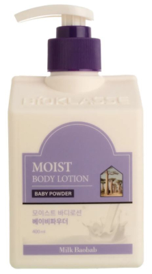 Лосьон для тела с ароматом детской пудры MilkBaobab Moist Body Lotion Baby Powder 400 мл