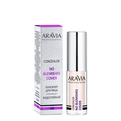 ARAVIA PROFESSIONAL Консилер стойкий водоотталкивающий для коррекции несовершенств NO BLEMISHES COVER, 5 мл - 01 concealer