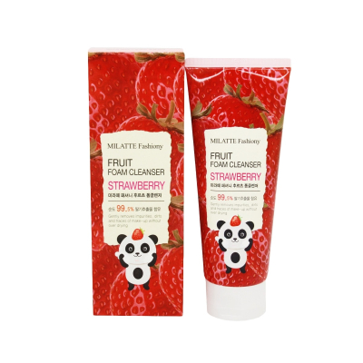 Пенка д/умывания клубника MILATTE FASHIONY FRUIT FOAM CLEANSER - STRAWBERRY 150мл