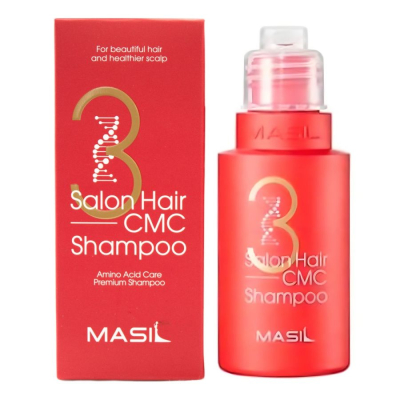 Шампунь восстанавливающий профессиональный с керамидами - 3 salon hair CMC shampoo, 50мл