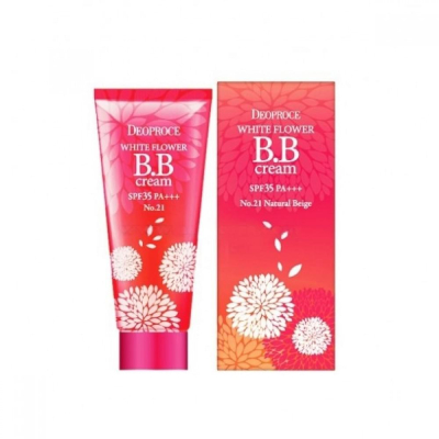 DEOPROCE Крем ББ для лица с цветочным комплексом 21 тон DEOPROCE WHITE FLOWER BB CREAM SPF35 PA+++ 30g #21 30гр 30гр