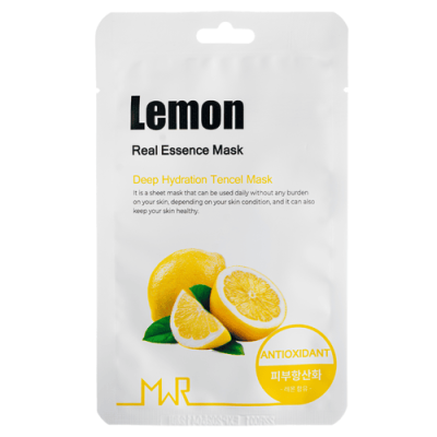 YU.R ME Маска для лица тканевая с экстрактом лимона - MWR lemon sheet mask, 25г