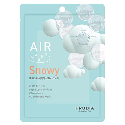 Frudia Маска для лица обновляющая кремовая - Air mask 24 snowy, 25мл