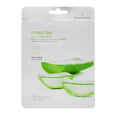 Маска на тканевой основе BeauuGreen Premium Aloe Essence mask /23g