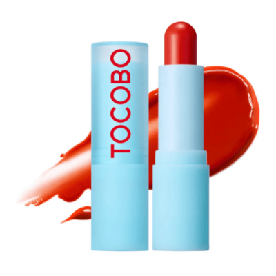 Tocobo Бальзам для губ увлажняющий оттеночный - Glass tinted lip balm 013 tangerine red, 3.5г