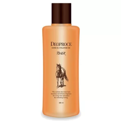 Тонер с гиалуроновой кислотой и лошадиным жиром Deoproce Horse Oil Hyalurone Toner 380мл