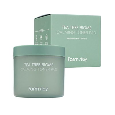 FarmStay Успокаивающие подушечки-пэды для лица - Tea Tree Biome Calming Toner Pad, 70шт