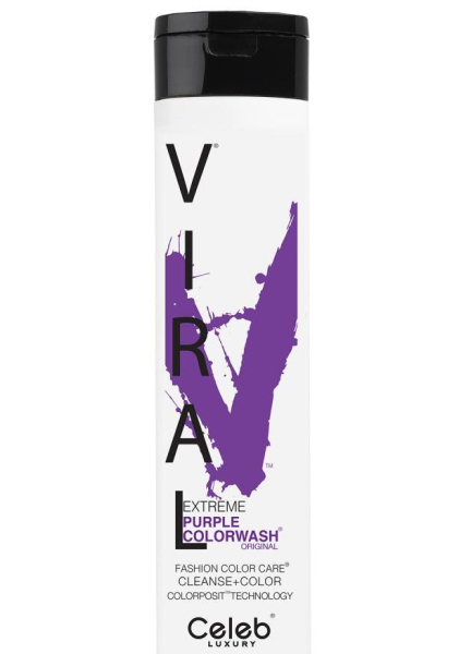 Шампунь для яркости цвета ЯРКО ФИОЛЕТОВЫЙ Viral Shampoo EXTREME PURPLE 22 мл