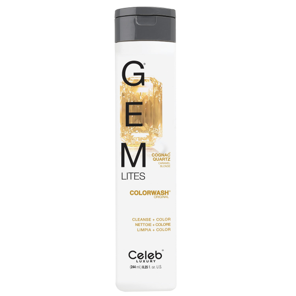 Шампунь для яркости цвета Коньячный Кварц  Gem Lites Shampoo cognac Quartz 244 мл