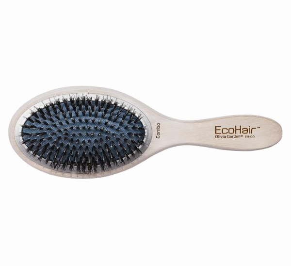 Щетка из бамбука с комбинированной щетиной Combo EcoHair OLIVIA GARDEN BR-EH1PC-00CO Бежевый