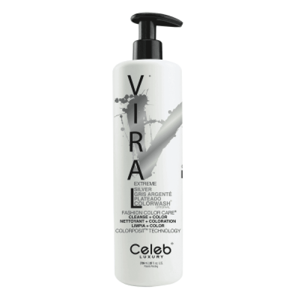 Шампунь для яркости цвета СЕРЕБРЯННЫЙ Viral Shampoo EXTREME SILVER 739 мл