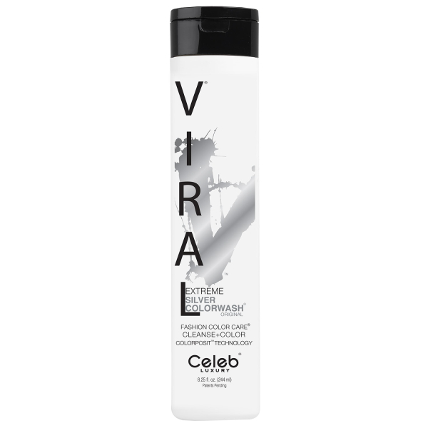 Шампунь для яркости цвета СЕРЕБРЯННЫЙ Viral Shampoo EXTREME SILVER 244 мл